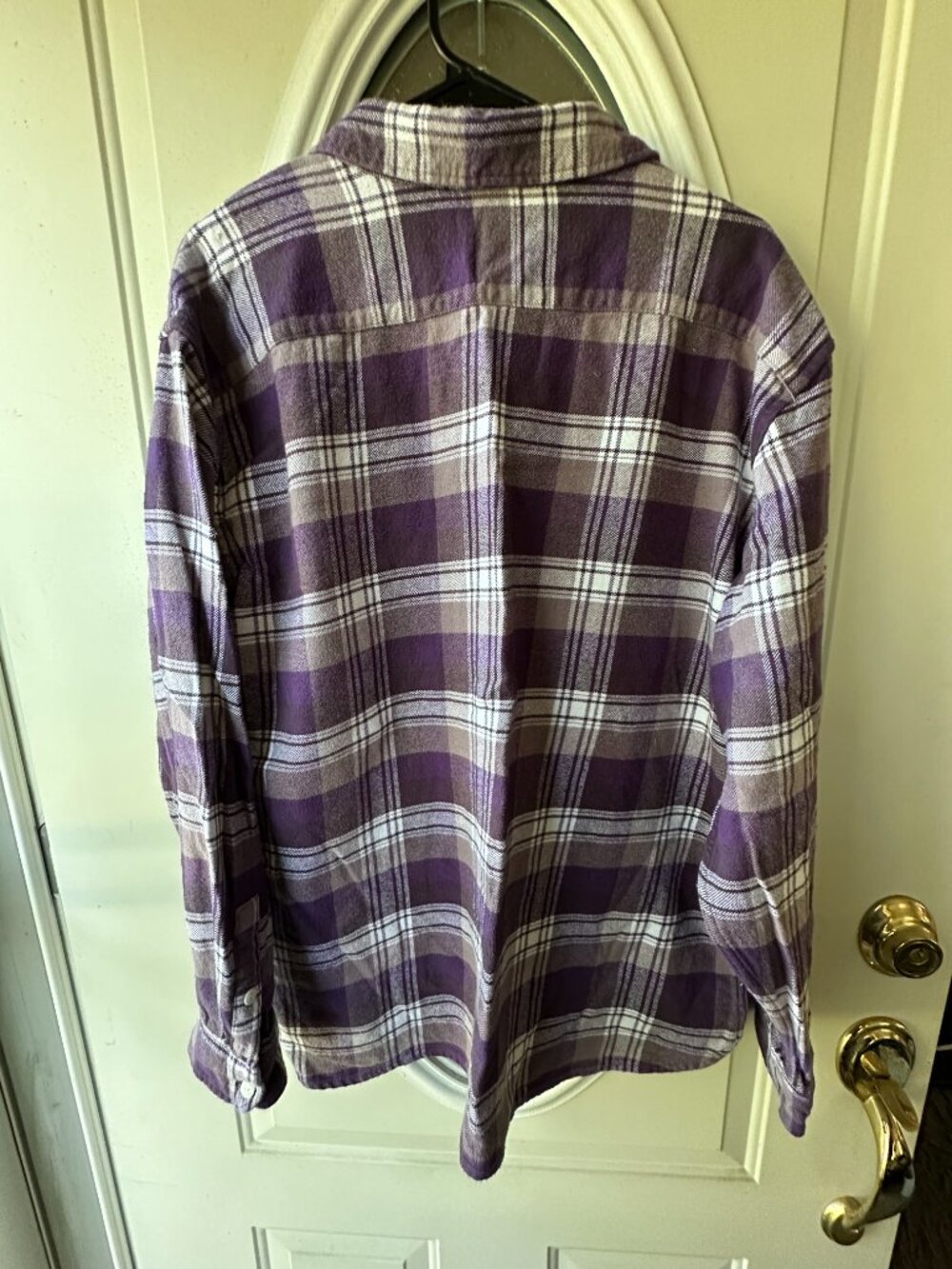 ❗️SOLD Levi's/Levi Strauss Co Men's Jackson Worker Flannel Overshirt, Purple - Picture 3 of 4